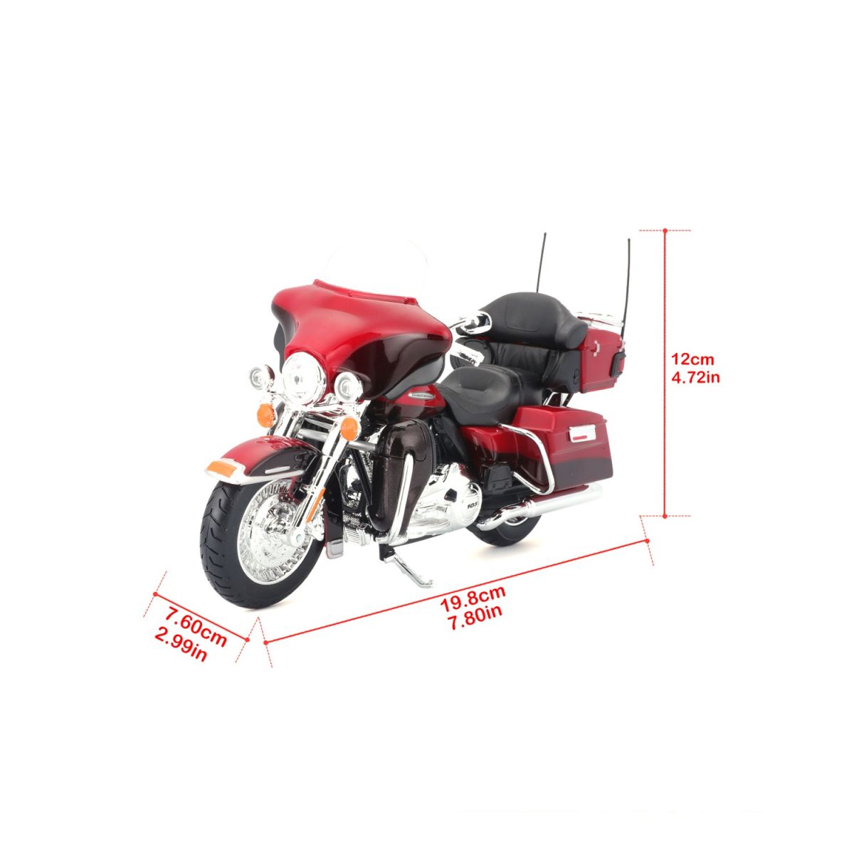 Мотоцикл іграшковий Harley-Davidson Motorcycles With Stand, масштаб 1:12, в асортименті  фото 8
