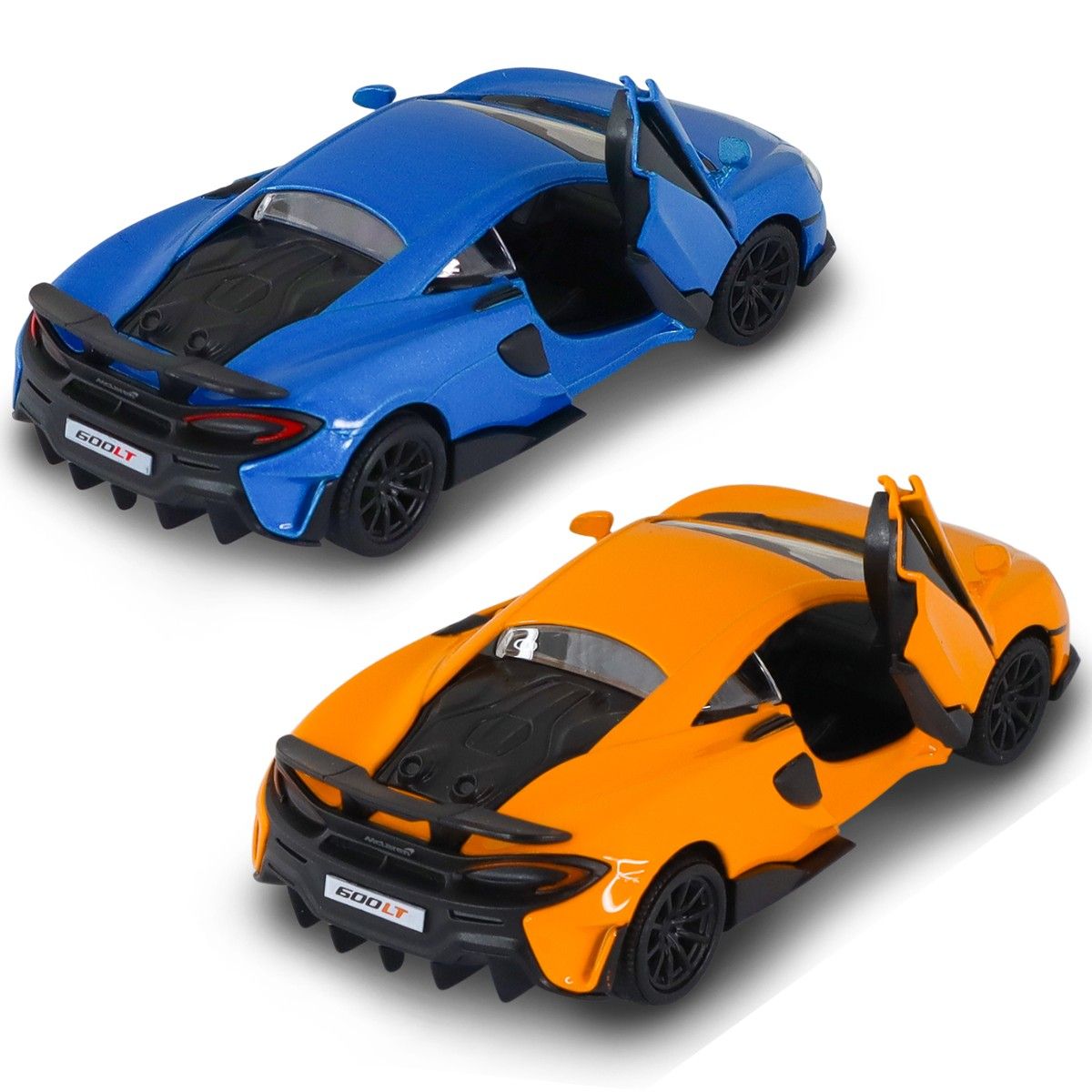Автомодель – McLaren 600LT (синий, оранжевый)  фото 8