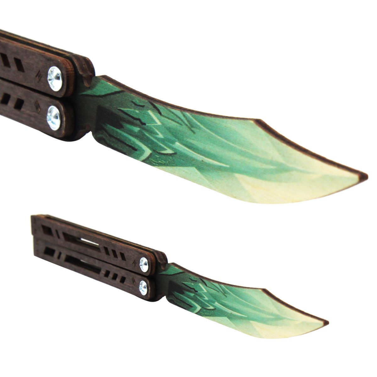 Сувенирный нож «Бабочка DRAGON GLASS», Изумруд