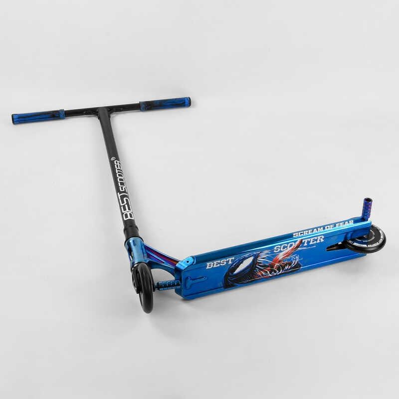 Самокат трюковый "Best Scooter SIMBIOTE" (HIC-система, ПЕГИ, алюминиевый диск и дека, колёса 120мм PU, ширина руля - 57 см) фото 9 Самокат трюковый "Best Scooter SIMBIOTE" (HIC-система, ПЕГИ, алюминиевый диск и дека, колёса 120мм PU, ширина руля - 57 см) фото 9