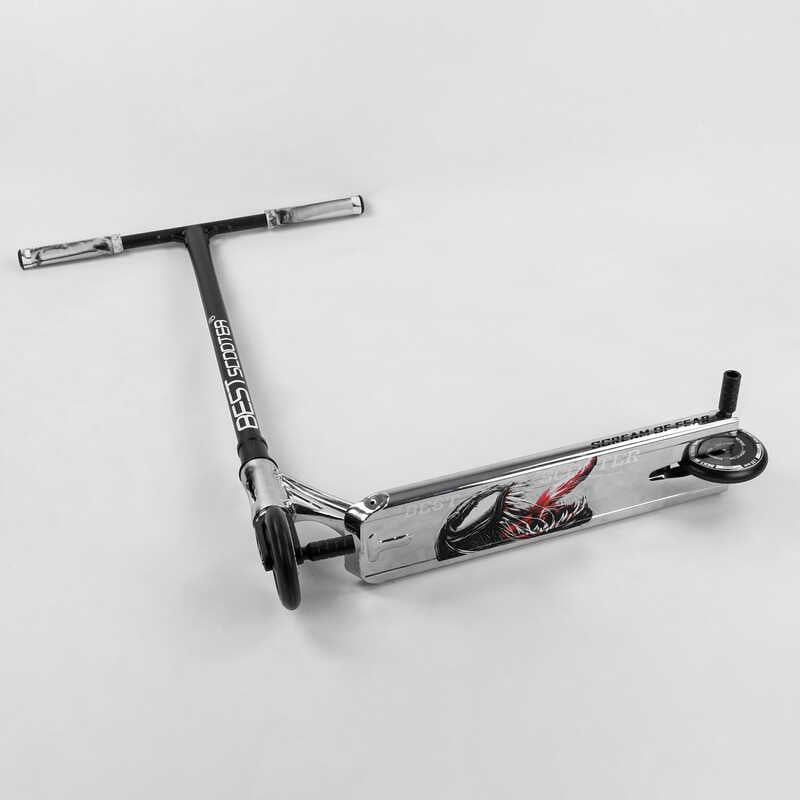 Самокат трюковий "Best Scooter SIMBIOTE" (HIC-система, ПЕГИ, алюмінієвий диск і дека, колеса 120 мм PU, ширина керма - 57 см) фото 9 Самокат трюковий "Best Scooter SIMBIOTE" (HIC-система, ПЕГИ, алюмінієвий диск і дека, колеса 120 мм PU, ширина керма - 57 см) фото 9