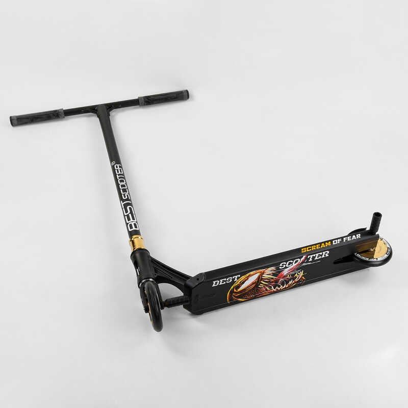Самокат трюковий "Best Scooter" (HIC-система, ПЕГИ, алюмінієвий диск і дека, колеса 120 мм PU, ширина керма - 57 см) фото 9 Самокат трюковий "Best Scooter" (HIC-система, ПЕГИ, алюмінієвий диск і дека, колеса 120 мм PU, ширина керма - 57 см) фото 9