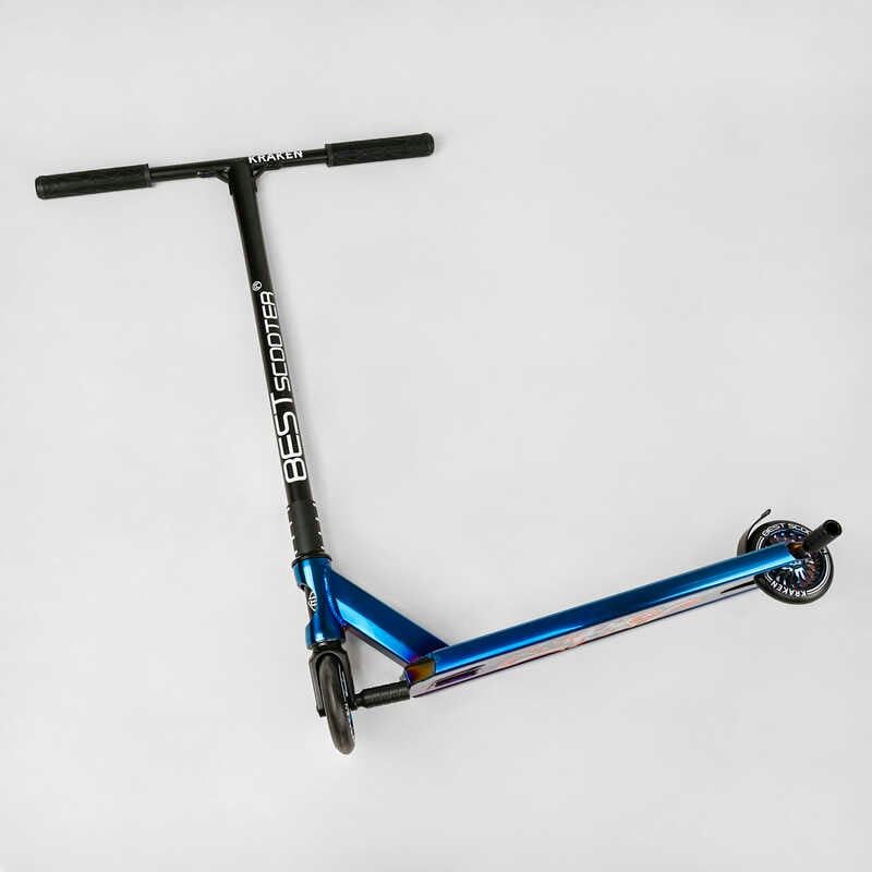 Самокат трюковий "Best Scooter. Kraken" (HIC-система, ПЕГИ, алюмінієвий диск та дека, АНОДОВАНИЙ, колеса PU 110мм, ширина керма 58 см) фото 9 Самокат трюковий "Best Scooter. Kraken" (HIC-система, ПЕГИ, алюмінієвий диск та дека, АНОДОВАНИЙ, колеса PU 110мм, ширина керма 58 см) фото 9