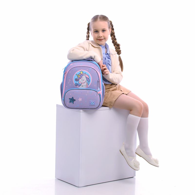 Рюкзак GoPack Education каркасний 597M-3 Fairytale Unicorn  фото 9