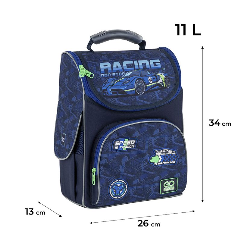 Рюкзак GoPack Education каркасний 5001S-6 Racing фото 9 Рюкзак GoPack Education каркасний 5001S-6 Racing фото 9
