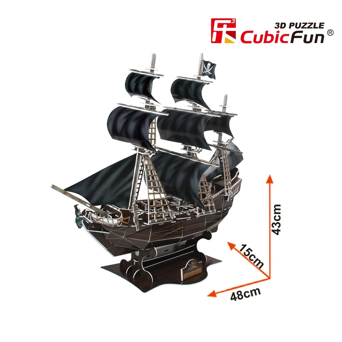 CubicFun Тривимірна головоломка-конструктор КОРАБЕЛЬ ПОМСТА КОРОЛЕВИ ГАННИ  фото 9 CubicFun Тривимірна головоломка-конструктор КОРАБЕЛЬ ПОМСТА КОРОЛЕВИ ГАННИ  фото 9