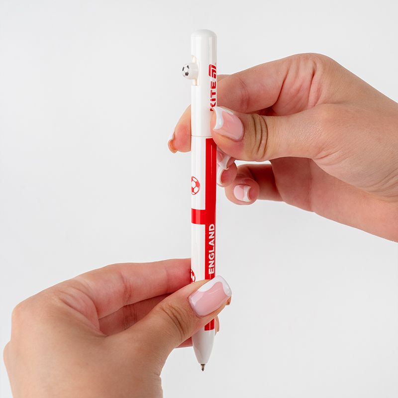 Ручка кулькова автоматична Football nations, синя  фото 9