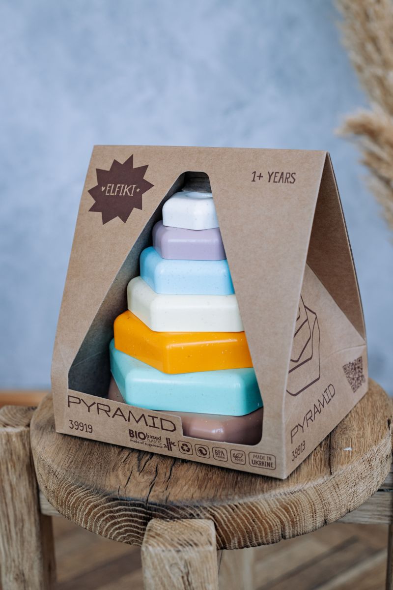 ECO Іграшка розвиваюча Пірамідка, ELFIKI  фото 9
