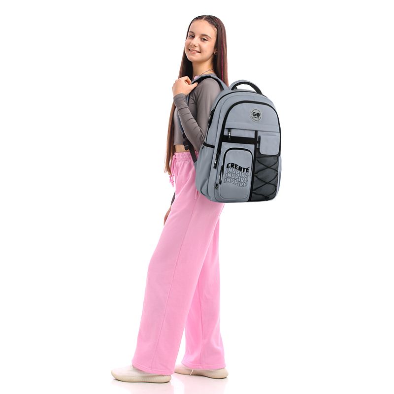Рюкзак GoPack Education Teens 184 сірий  фото 9