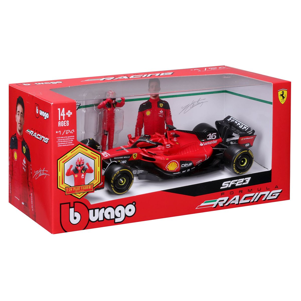 Автомодель с фигуркой - Ferrari SF-23 (1:24)  фото 9