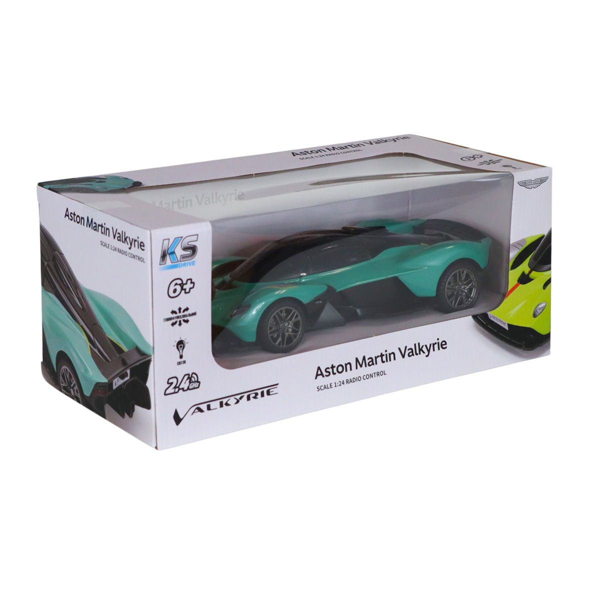 Автомобиль KS Drive на р/у - Aston Martin Valkyrie (1:24, 2. 4 ГГц, шалфейный)  фото 9