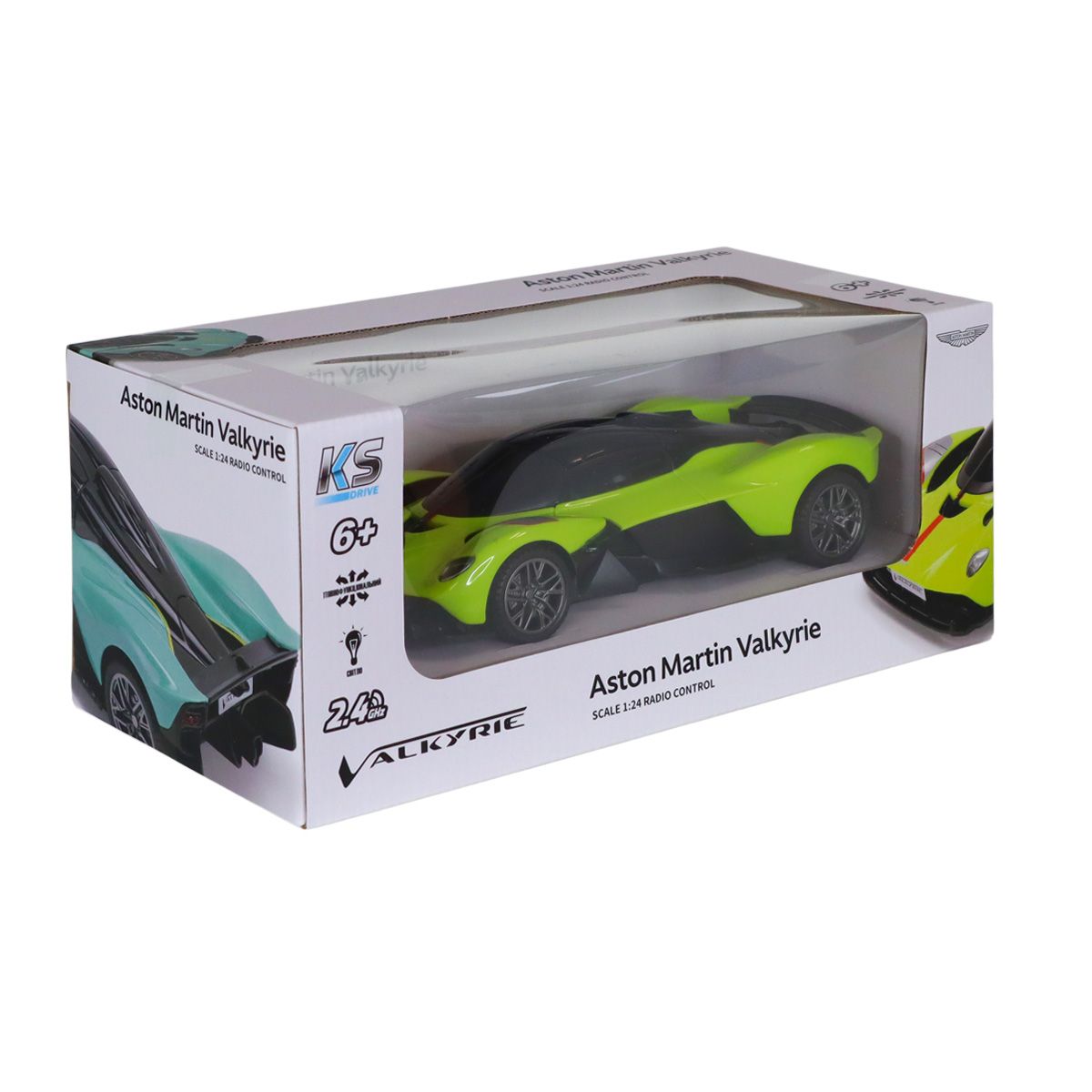 Автомобиль KS Drive на р/у - Aston Martin Valkyrie (1:24, 2. 4 ГГц, зелёный)  фото 9