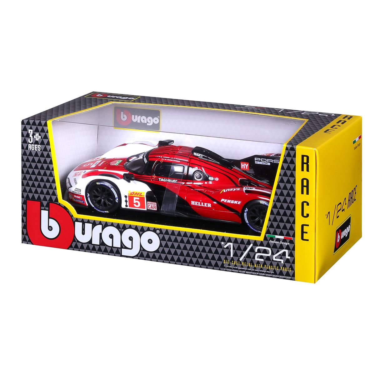 Автомодель PORSCHE 963 Bburago (1:24)  фото 9