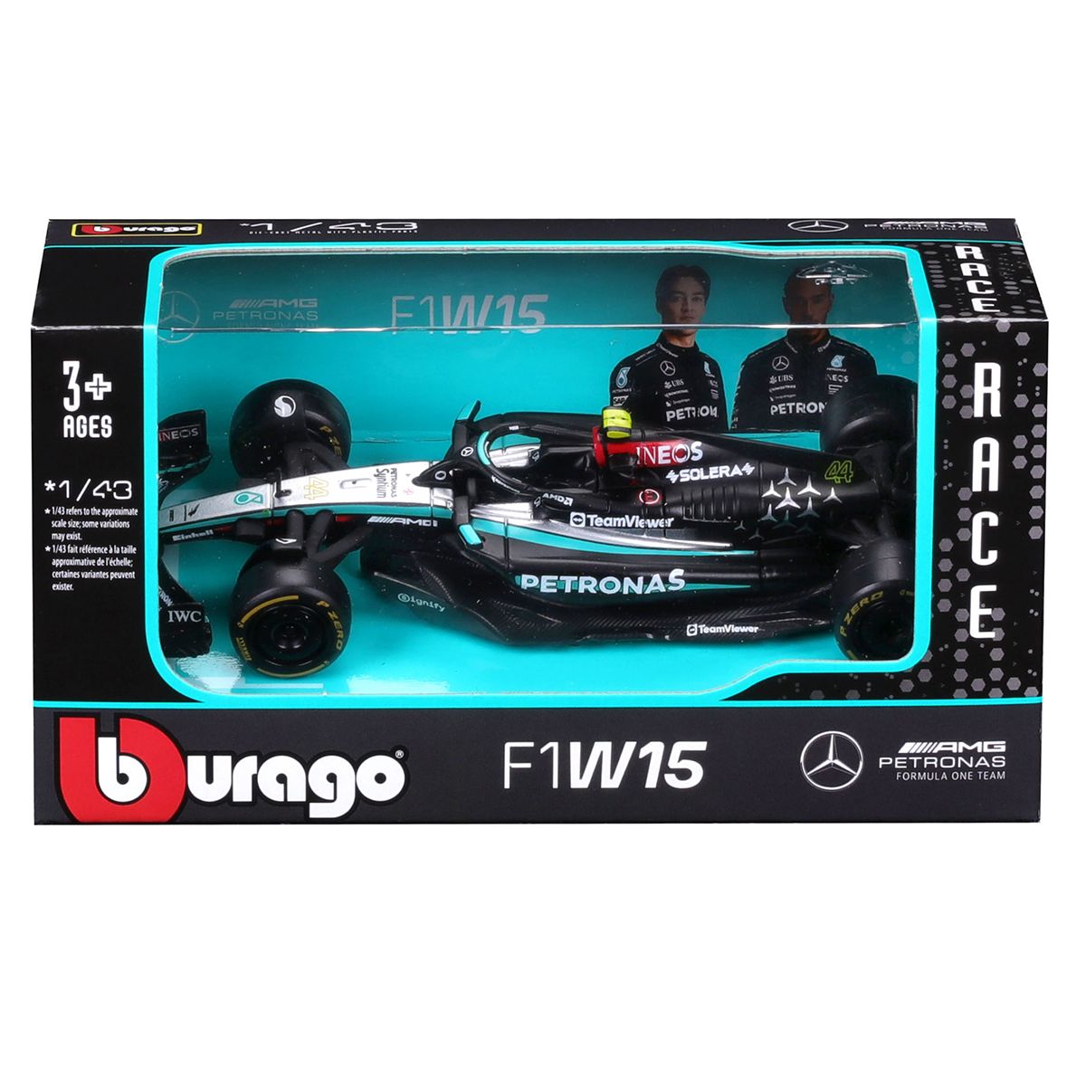 Автомодель - Mercedes-AMG F1 W15 Performance (2024) (1:43)  фото 9