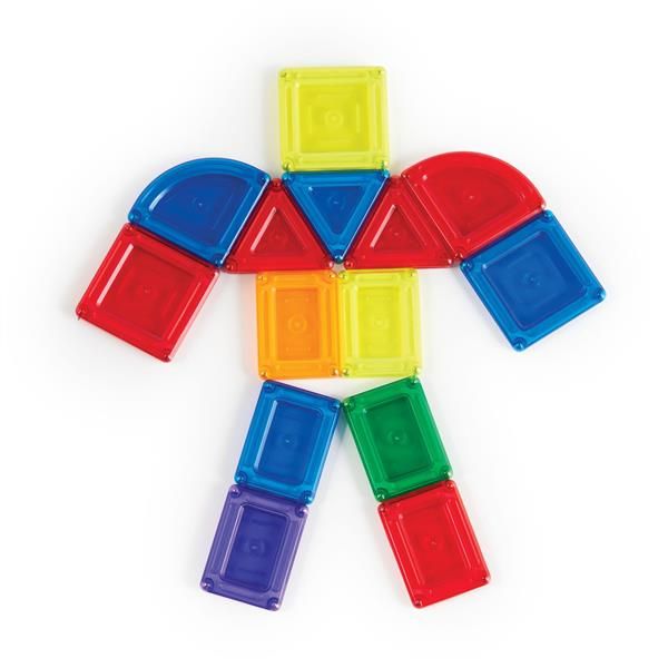 Магнітний конструктор Guidecraft PowerClix Solids, 24 деталі  фото 9