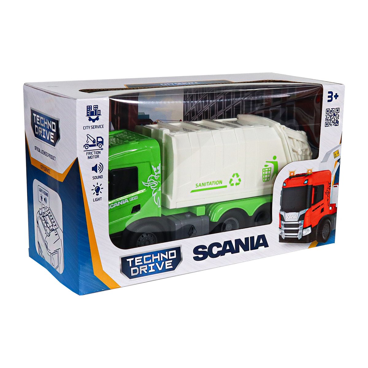 Автомодель серії Big Truck – Сміттєвоз Scania (світло, звук)  фото 9