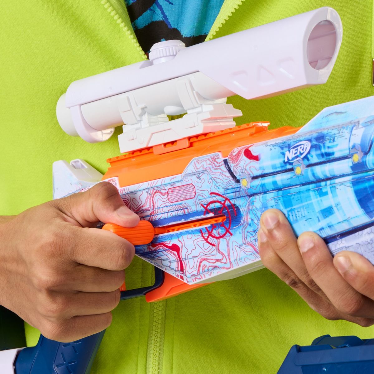 Бластер игрушечный Nerf Loadout Arctic Zerostriker  фото 9
