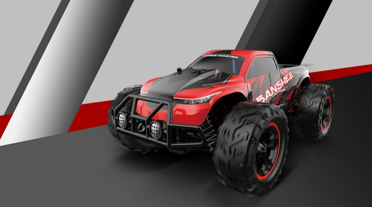 Машинка на р/к Banshee 4x4, 30км/ч, пропорциональное управление, светящиеся фары, 7. 4В/1300мАч  фото 9