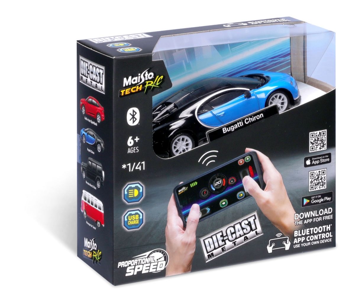 Машинка іграшкова на дистанційному керуванні Bugatti Chiron, масштаб 1:41  фото 9