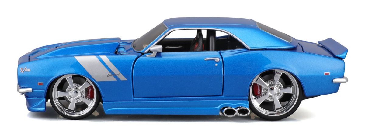 Машинка іграшкова 1968 Chevrolet Camaro Z/28, масштаб 1:24 синій  фото 9