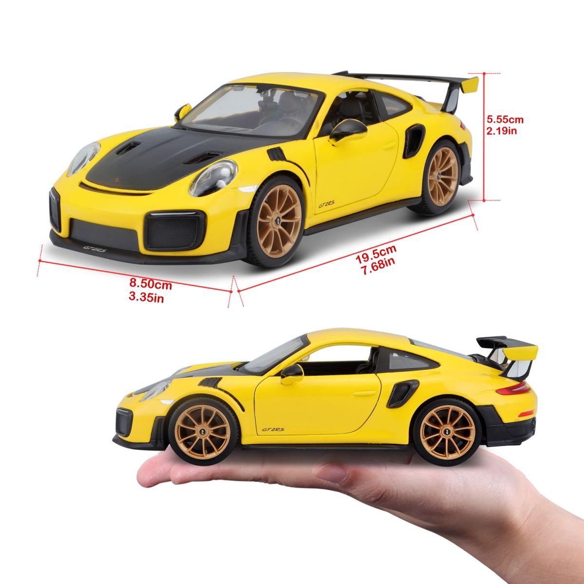 Автомодель в масштабі 1:24 - Porsche 911 GT2 RS  фото 9