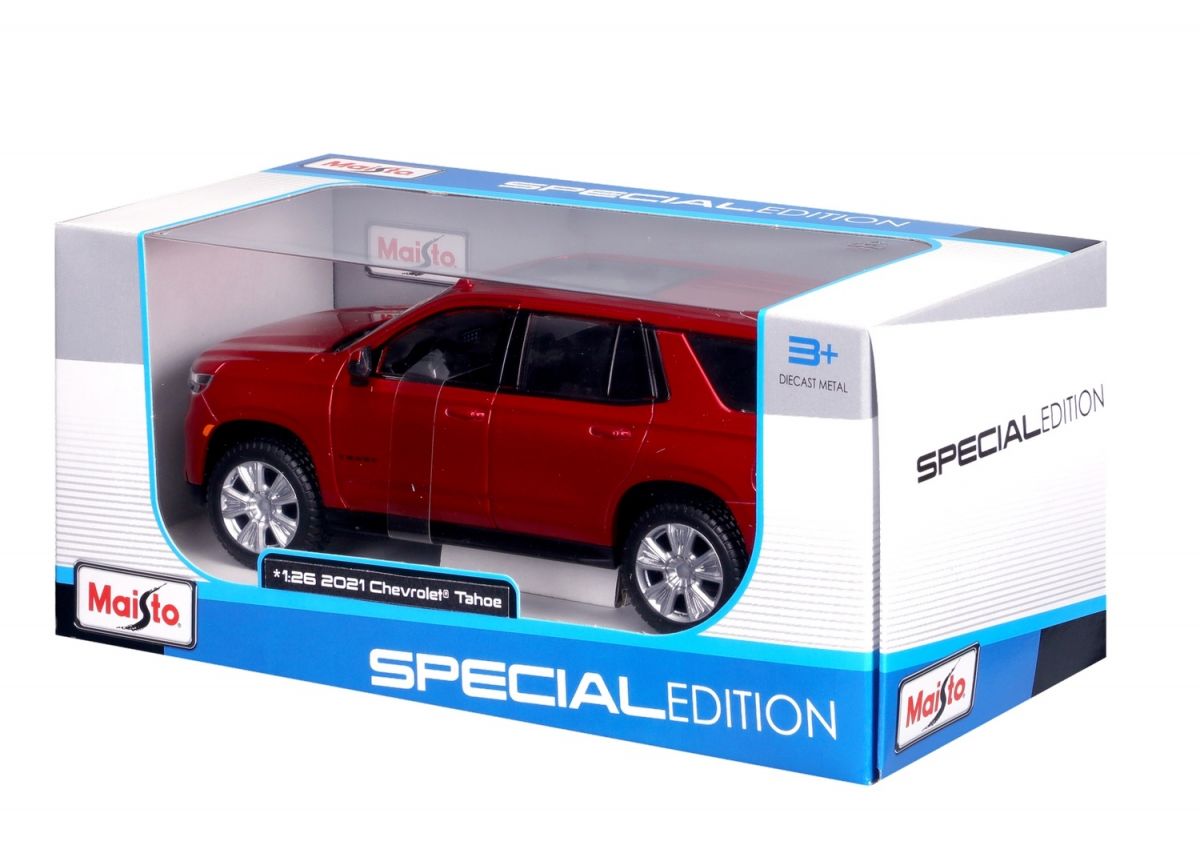 Автомодель в масштабе 1:24 - 2021 Chevy Tahoe красный  фото 9