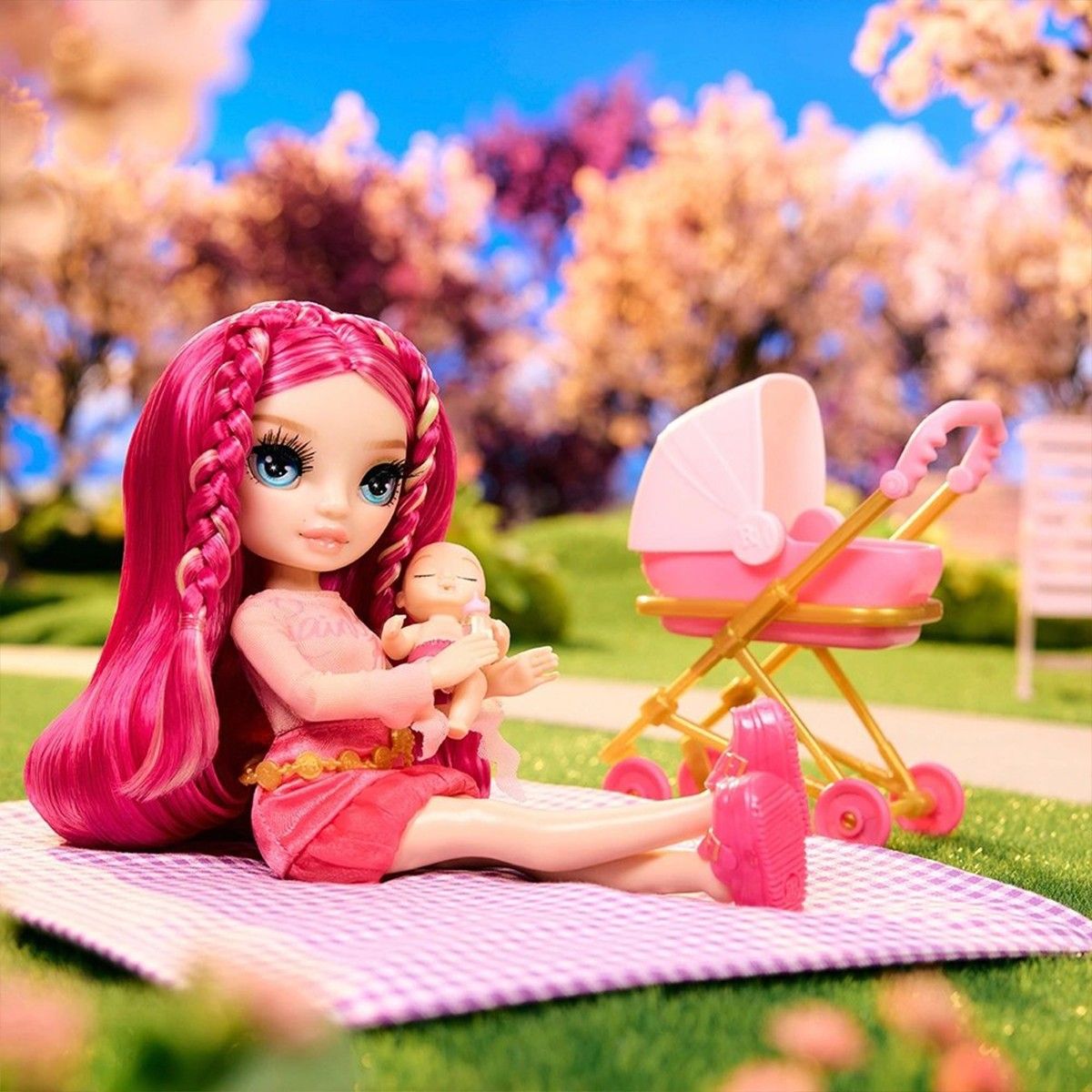 Игровой набор с куклами Rainbow High серии Junior High Babysitters — Стелла  фото 9