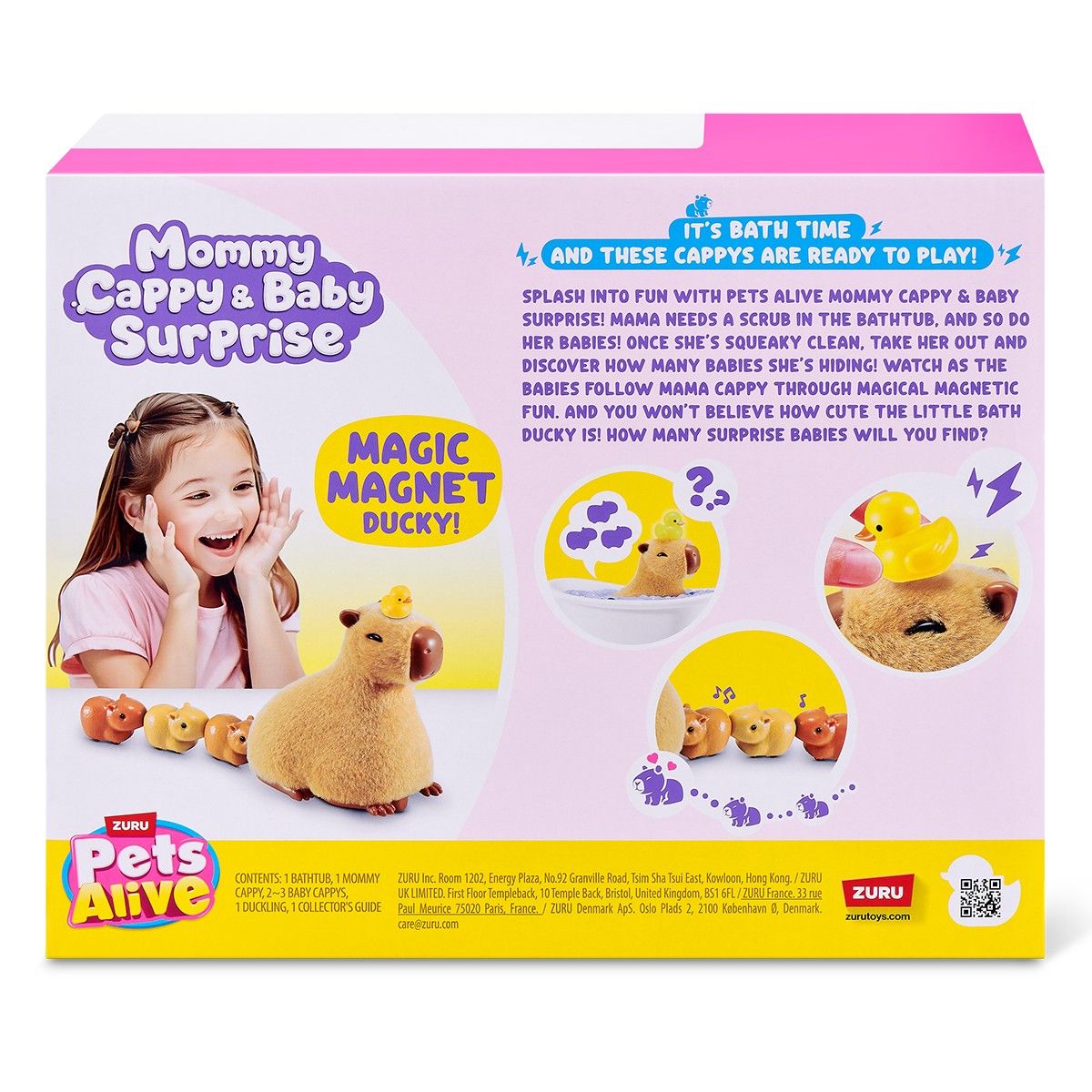 Интерактивный игровой набор Pets Alive – Мама капибара с сюрпризом  фото 9