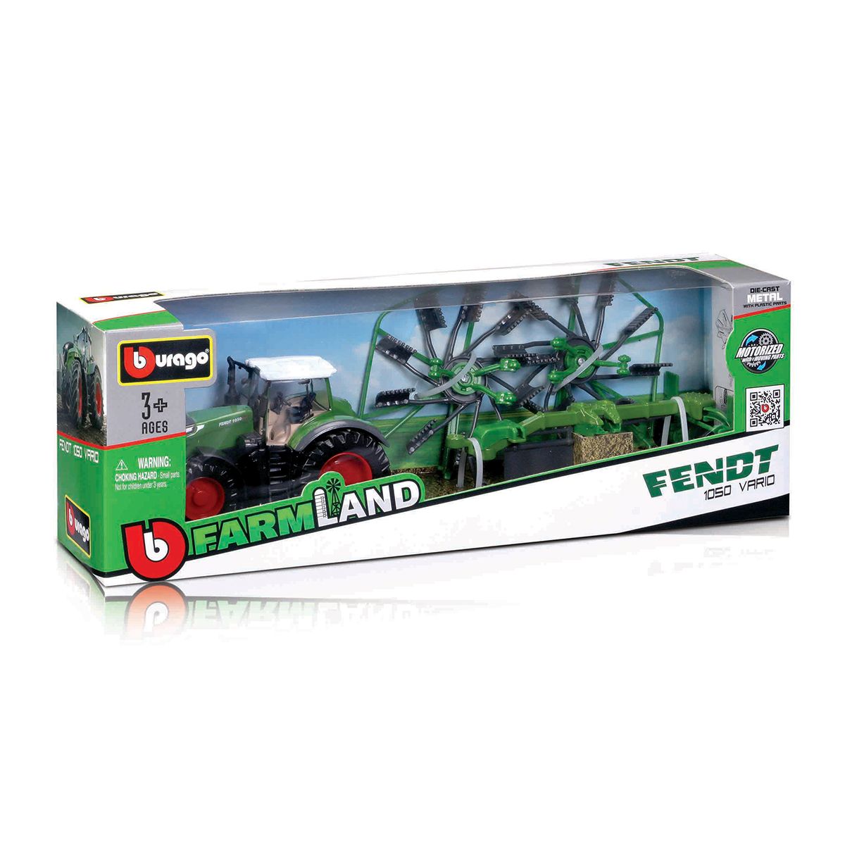 Модель - Трактор Fendt 1050 Vario c роторными валковыми граблями  фото 9