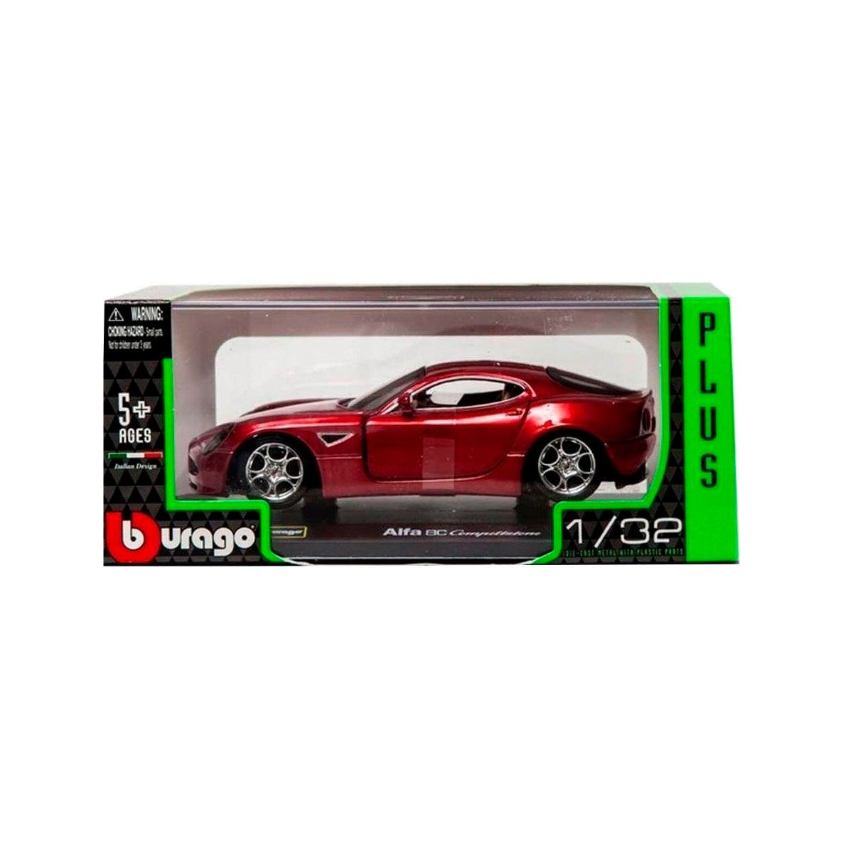 Автомодель - Alfa 8C Competizione (2007) (асорті червоний металік, 1:32)  фото 9