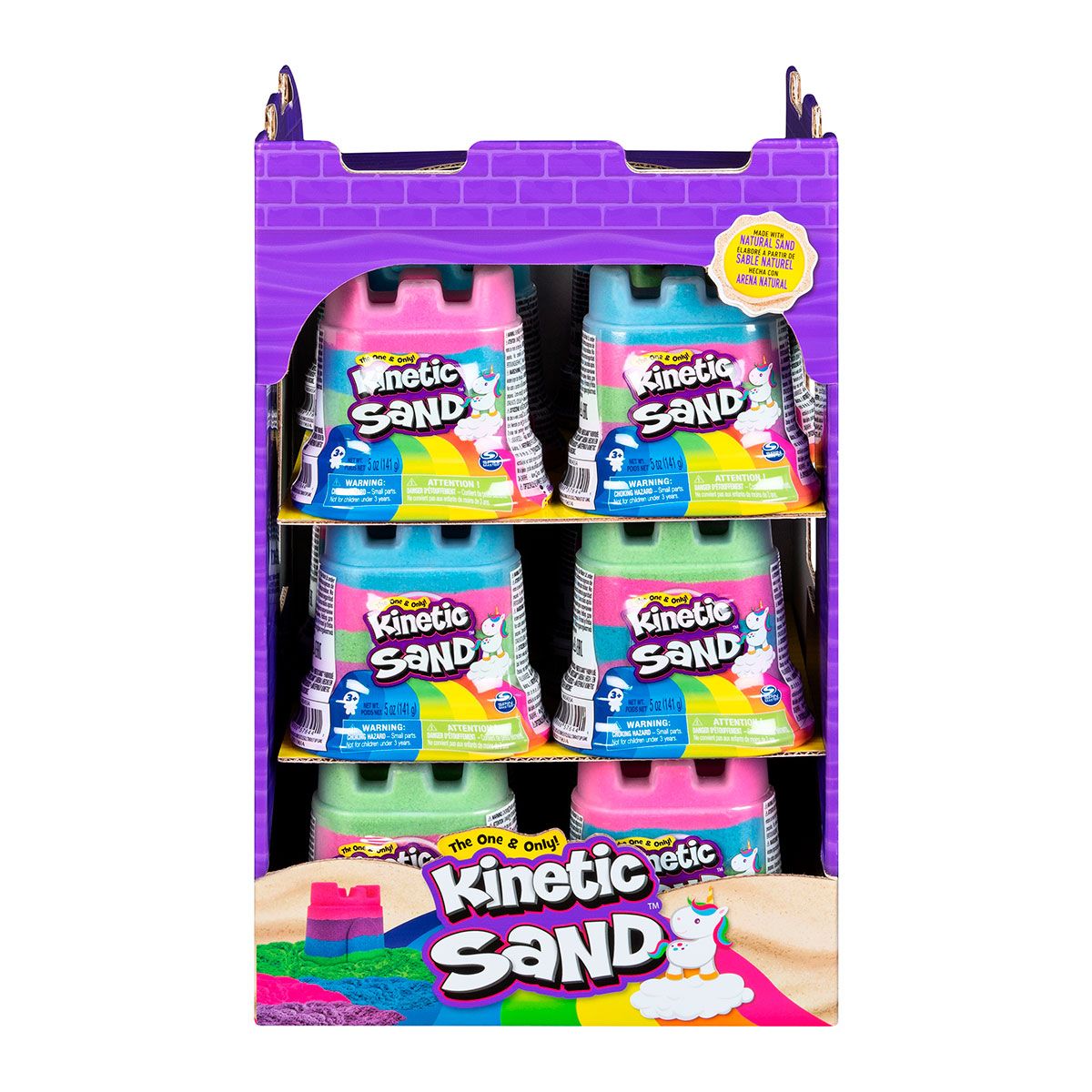 Песок для детского творчества - KINETIC SAND МИНИ-КРЕПОСТЬ (разноцветный, 141 g)  фото 9