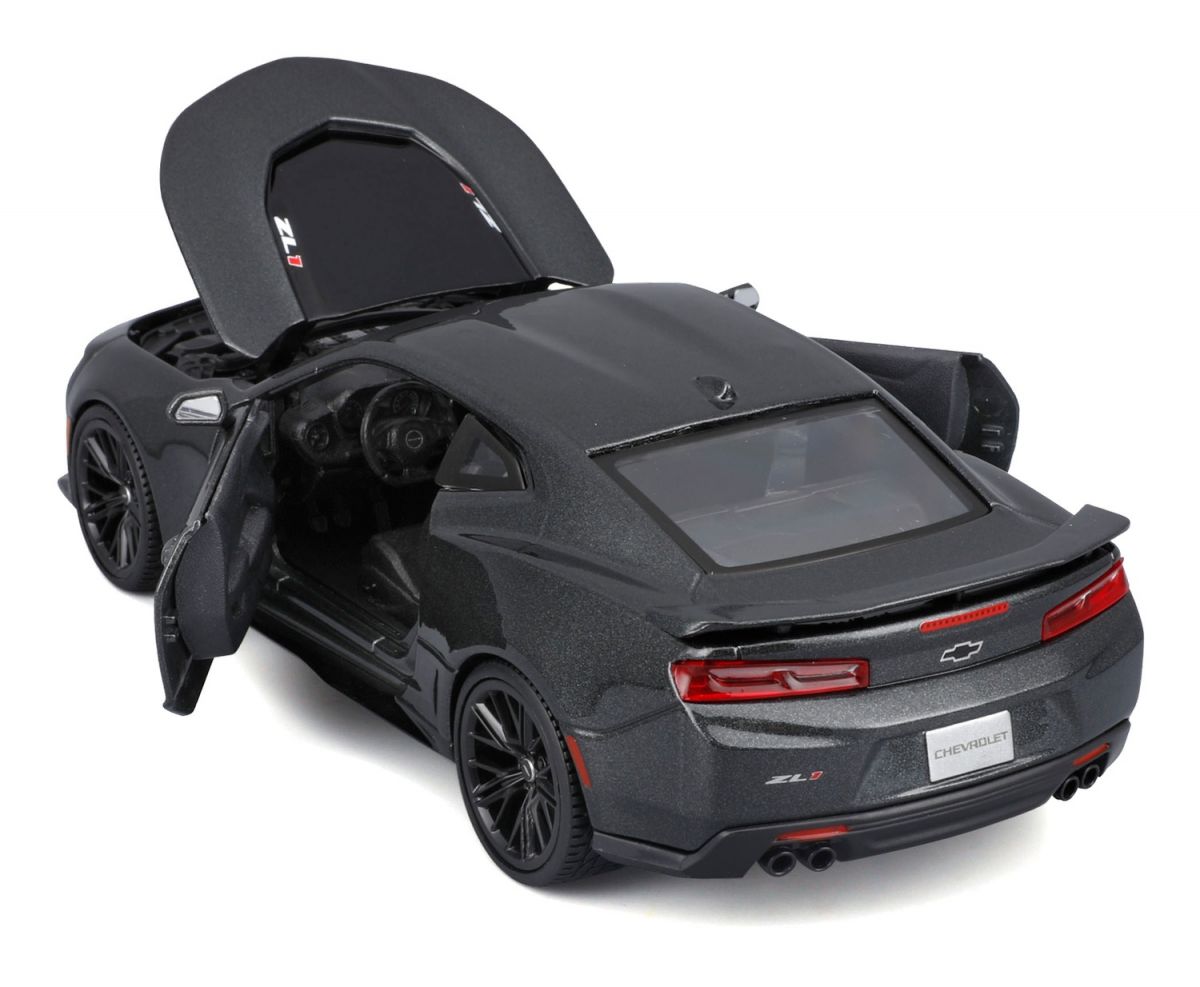 Збірна модель автомобіля 2017 Chevrolet Camaro ZL1, масштаб 1:24 металік сірий  фото 9