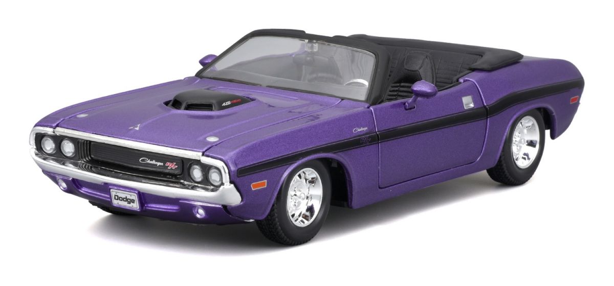 Машинка іграшкова 1970 Dodge Challenger R/T Convertible, масштаб 1:24  фото 9