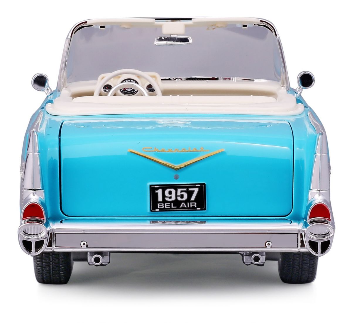 Машинка іграшкова 1957 Chevrolet Bel Air Convertible, масштаб 1:18  фото 9