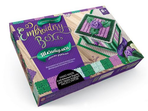 Набор для творчества "Шкатулка Embroidery Box: Midnight Rose" фото