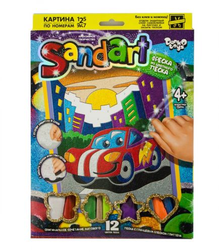 Набор для творчества "Sandart" Машина SA-01-01 фото