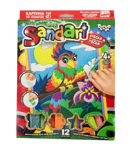Набор для творчества "Sandart" Попугай SA-01-06 фото