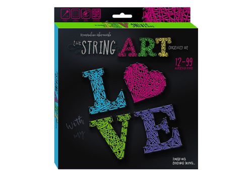 Набір креативного творчості "String Art: Love", STRA-01-03 (рус) фото