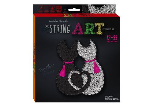 Набір креативного творчості "String Art: Котики", STRA-01-04 (укр) картинка Набір креативного творчості "String Art: Котики", STRA-01-04 (укр) фото
