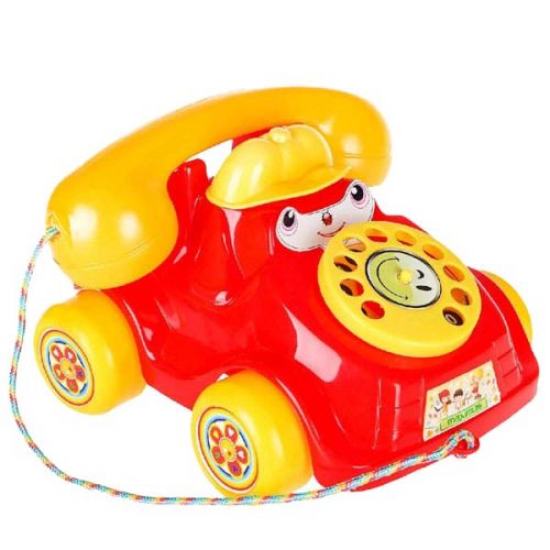 Каталка Телефон (маленький) красный. фото