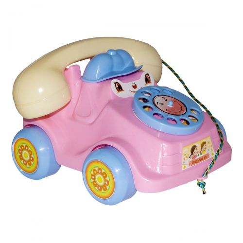 Каталка Телефон (маленький) рожевий. фото