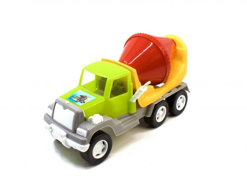 Машинка грузовик Бетономешалка салатовый. фото