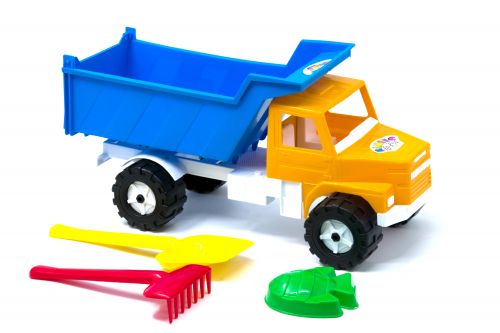 Машинка "Вантажівка Денні класик" з пісочним набором (синій) фото