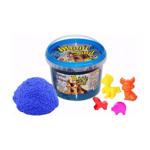 Кінетичний пісок "Magic Sand", 500 г, з формочками (блакитний) картинка Кінетичний пісок "Magic Sand", 500 г, з формочками (блакитний) фото