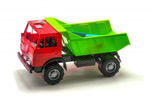 Вантажівка з пісочним набором (червоний) фото
