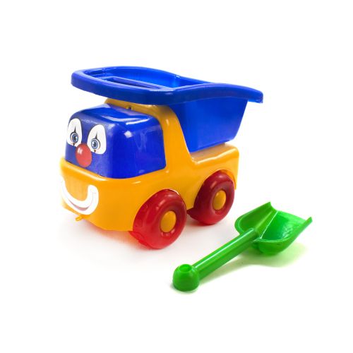Машинка "Томи" с лопаткой (синяя) фото