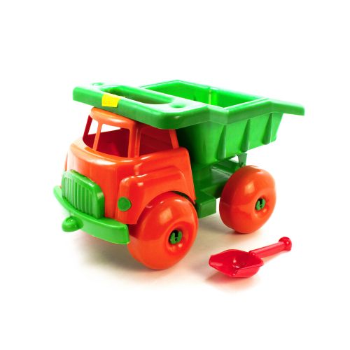 Машина "Макрудер" с лопаткой (оранжево-зелёная) фото