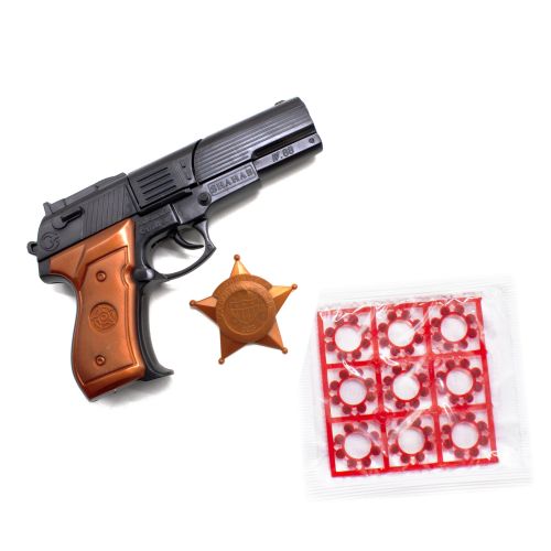 Пистолет "Shahab" с пистонами и звездой шерифа фото