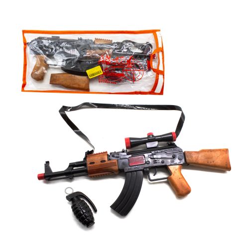 Автомат-трещетка "AK-47" с гранатой фото