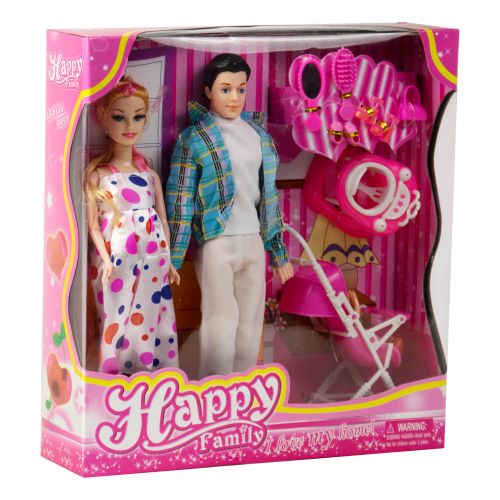 Вагітна лялька, її чоловік і дитина "Happy Family" фото